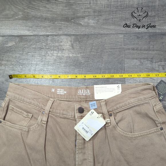 a.n.a High Rise Balloon Jeans Size 14 - Picture 3 of 6